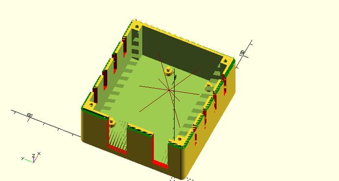 arduino box wall holes